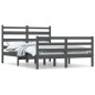 vidaXL Massivholzbett Kiefer 160x200 cm Grau vidaXL Massivholzbett Kiefer 160x200 cm Grau