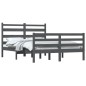 vidaXL Massivholzbett Kiefer 160x200 cm Grau vidaXL Massivholzbett Kiefer 160x200 cm Grau