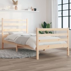 vidaXL Massivholzbett Kiefer 90x200 cm