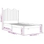 vidaXL Massivholzbett Grau Kiefer 100x200 cm vidaXL Massivholzbett Grau Kiefer 100x200 cm