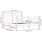 vidaXL Massivholzbett Kiefer 140x200 cm Honigbraun vidaXL Massivholzbett Kiefer 140x200 cm Honigbraun