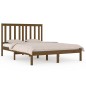 vidaXL Massivholzbett Honigbraun Kiefer 135x190 cm vidaXL Massivholzbett Honigbraun Kiefer 135x190 cm