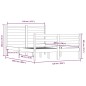 vidaXL Massivholzbett Kiefer 120x200 cm Honigbraun vidaXL Massivholzbett Kiefer 120x200 cm Honigbraun