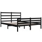 vidaXL Massivholzbett Schwarz Kiefer 120x190 cm vidaXL Massivholzbett Schwarz Kiefer 120x190 cm