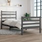 vidaXL Massivholzbett Kiefer 100x200 cm Grau vidaXL Massivholzbett Kiefer 100x200 cm Grau
