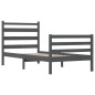 vidaXL Massivholzbett Kiefer 100x200 cm Grau vidaXL Massivholzbett Kiefer 100x200 cm Grau
