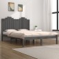 vidaXL Massivholzbett Grau Kiefer 160x200 cm vidaXL Massivholzbett Grau Kiefer 160x200 cm