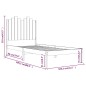 vidaXL Massivholzbett Schwarz Kiefer 100x200 cm vidaXL Massivholzbett Schwarz Kiefer 100x200 cm