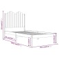 vidaXL Massivholzbett Schwarz Kiefer 90x190 cm vidaXL Massivholzbett Schwarz Kiefer 90x190 cm