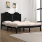 vidaXL Massivholzbett Schwarz Kiefer 180x200 cm vidaXL Massivholzbett Schwarz Kiefer 180x200 cm