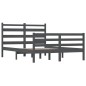 vidaXL Massivholzbett Kiefer 120x200 cm Grau vidaXL Massivholzbett Kiefer 120x200 cm Grau