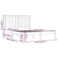 vidaXL Massivholzbett Kiefer 120x190 cm vidaXL Massivholzbett Kiefer 120x190 cm