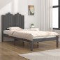 vidaXL Massivholzbett Grau Kiefer 90x200 cm vidaXL Massivholzbett Grau Kiefer 90x200 cm