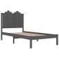 vidaXL Massivholzbett Grau Kiefer 90x200 cm vidaXL Massivholzbett Grau Kiefer 90x200 cm