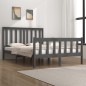 vidaXL Massivholzbett Grau Kiefer 120x190 cm vidaXL Massivholzbett Grau Kiefer 120x190 cm