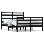 vidaXL Massivholzbett Kiefer 140x200 cm Schwarz vidaXL Massivholzbett Kiefer 140x200 cm Schwarz