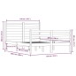 vidaXL Massivholzbett Kiefer 140x200 cm Schwarz vidaXL Massivholzbett Kiefer 140x200 cm Schwarz