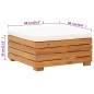 Gartentisch und Hocker mit Kissen Massivholz Akazie Gartentisch und Hocker mit Kissen Massivholz Akazie