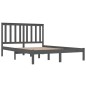 vidaXL Massivholzbett Grau Kiefer 120x190 cm vidaXL Massivholzbett Grau Kiefer 120x190 cm