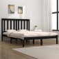 vidaXL Massivholzbett Schwarz Kiefer 160x200 cm vidaXL Massivholzbett Schwarz Kiefer 160x200 cm