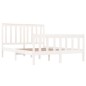 vidaXL Massivholzbett Weiß Kiefer 140x190 cm vidaXL Massivholzbett Weiß Kiefer 140x190 cm