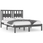 vidaXL Massivholzbett Grau Kiefer 140x190 cm vidaXL Massivholzbett Grau Kiefer 140x190 cm