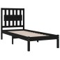vidaXL Massivholzbett Schwarz Kiefer 90x190 cm vidaXL Massivholzbett Schwarz Kiefer 90x190 cm