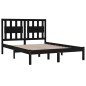 vidaXL Massivholzbett Schwarz Kiefer 150x200 cm vidaXL Massivholzbett Schwarz Kiefer 150x200 cm