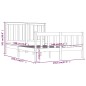 vidaXL Massivholzbett Kiefer 140x190 cm vidaXL Massivholzbett Kiefer 140x190 cm