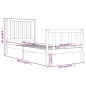 vidaXL Massivholzbett Schwarz Kiefer 90x190 cm vidaXL Massivholzbett Schwarz Kiefer 90x190 cm