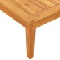 vidaXL Gartenbank mit Tisch & Cremeweißen Kissen Massivholz Akazie vidaXL Gartenbank mit Tisch & Cremeweißen Kissen Massivholz Akazie
