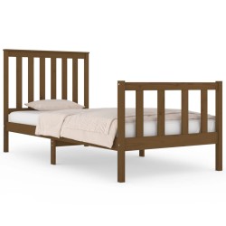 vidaXL Massivholzbett Honigbraun Kiefer 75x190 cm