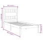 vidaXL Massivholzbett Honigbraun Kiefer 100x200 cm vidaXL Massivholzbett Honigbraun Kiefer 100x200 cm