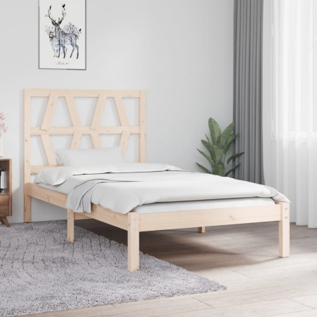 vidaXL Massivholzbett Kiefer 100x200 cm