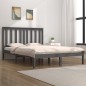 vidaXL Massivholzbett Grau Kiefer 160x200 cm vidaXL Massivholzbett Grau Kiefer 160x200 cm