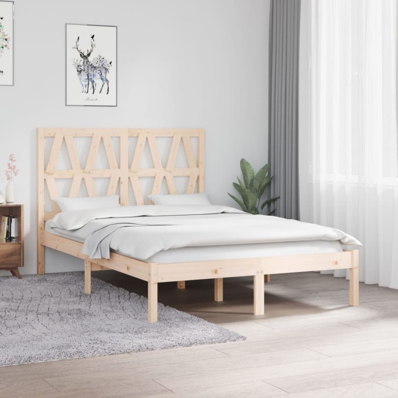 vidaXL Massivholzbett Kiefer 120x190 cm vidaXL Massivholzbett Kiefer 120x190 cm