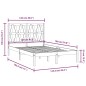 vidaXL Massivholzbett Kiefer 120x190 cm vidaXL Massivholzbett Kiefer 120x190 cm