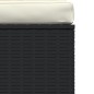 4-Sitzer-Sofa mit Kissen Schwarz Poly Rattan 4-Sitzer-Sofa mit Kissen Schwarz Poly Rattan
