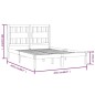 vidaXL Massivholzbett Weiß Kiefer 200x200 cm vidaXL Massivholzbett Weiß Kiefer 200x200 cm