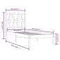 vidaXL Massivholzbett Grau Kiefer 90x190 cm vidaXL Massivholzbett Grau Kiefer 90x190 cm