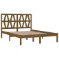 vidaXL Massivholzbett Honigbraun Kiefer 135x190 cm vidaXL Massivholzbett Honigbraun Kiefer 135x190 cm