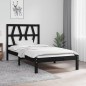 vidaXL Massivholzbett Schwarz Kiefer 90x200 cm vidaXL Massivholzbett Schwarz Kiefer 90x200 cm