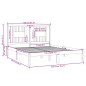 vidaXL Massivholzbett 150x200 cm vidaXL Massivholzbett 150x200 cm