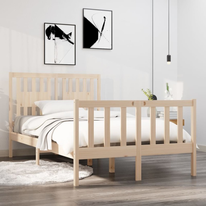 vidaXL Massivholzbett 120x190 cm vidaXL Massivholzbett 120x190 cm