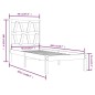 vidaXL Massivholzbett Grau Kiefer 90x200 cm vidaXL Massivholzbett Grau Kiefer 90x200 cm