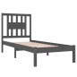 vidaXL Massivholzbett Grau 90x190 cm vidaXL Massivholzbett Grau 90x190 cm