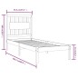 vidaXL Massivholzbett Kiefer 90x200 cm vidaXL Massivholzbett Kiefer 90x200 cm