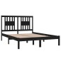 vidaXL Massivholzbett Schwarz 120x190 cm vidaXL Massivholzbett Schwarz 120x190 cm