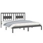 vidaXL Massivholzbett Grau 180x200 cm vidaXL Massivholzbett Grau 180x200 cm