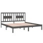 vidaXL Massivholzbett Grau 180x200 cm vidaXL Massivholzbett Grau 180x200 cm